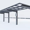 Durable Modern Outdoor Canopy With Metal Frame And Transparent Roof Design