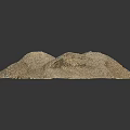 Rough Textured Natural Rock Formation With Light Brown Surface And Irregular Shape 3d model