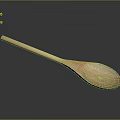 wooden spoon kitchen utensils tableware cooking tools 3d model