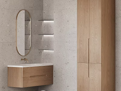 Bathroom counter basin 3d model