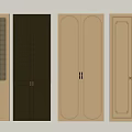 Different Style Kitchen Cabinet Doors With Green Beige Colors And Metal Handles