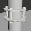 Stainless Steel Cylindrical Industrial Equipment With Flange And Bolt Assemblies