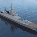 Modern Navy Advanced Frigate 3d model