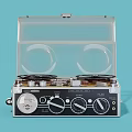 Retro Sound Recorder Radio Telegraph Radio 3d model