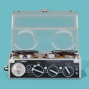 Retro Sound Recorder Radio Telegraph Radio 3d model