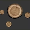 Rustic Wooden Stumps with Natural Bark Texture for Home Decor Accents