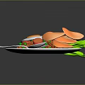 Household Dinnerware Set Including Plate Spoon And Fork For Daily Food Serving