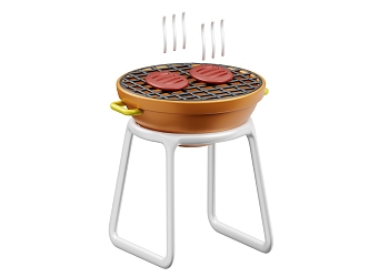 Barbecue Grill Barbecue Cartoon Barbecue Cartoon Barbecue Cartoon Barbecue 3d model