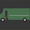 minibus minivan driverless bus school bus van box car 3d model