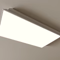 Flat Panel Square White Ceiling Light Mounted On Ceiling With Modern Design And Bright Illumination 3d model