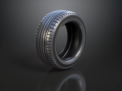 High Quality Car Tire With Modern Tread Pattern And Durable Rubber Construction 3d model