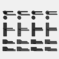 Collection Of Modern Door Handles Featuring Diverse Design Styles And Shapes
