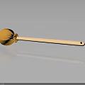 Yellow Tactical Weapon With Wooden Handle And Ergonomic Comfortable Grip Design