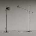 Modern Contemporary Floor Lamp With Adjustable Arm And Minimalist Metal Structure