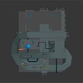 Vibrant Cartoon Scene With Multi Level Structure Slide Platforms And Characters