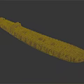 Traditional Handcrafted Wooden Boat With Intricate Brown Wood Texture On Gray Background