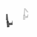 Modern Stylish Black And Silver Faucets With Contemporary Design Features