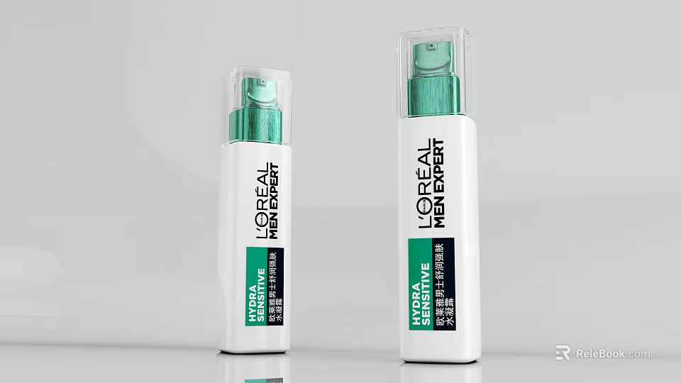 L'Oreal Paris Hydrafresh Skincare Serum Moisturizing Beauty Product Two Bottles 3d model 