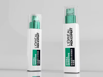 L'Oreal Paris Hydrafresh Skincare Serum Moisturizing Beauty Product Two Bottles 3d model