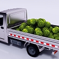 Truck Watermelon Car Trailer 3d model