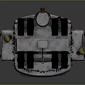 IX-19 Mechanical Character With Multiple Black Wheels Cables And Metal Spring Legs Structure