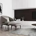 Single sofa 3d model