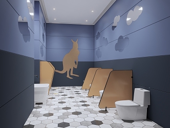 Nordic Toilet Early Education Children's Toilet 3d model