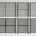 Different Styles Of Black Metal Railings With Grid And Mesh Panel Designs