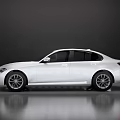 White Elegant Sedan With Modern Sleek Body Design And Alloy Wheels