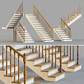 Elegant Indoor Staircase Designs Featuring Wooden Railings And White Steps