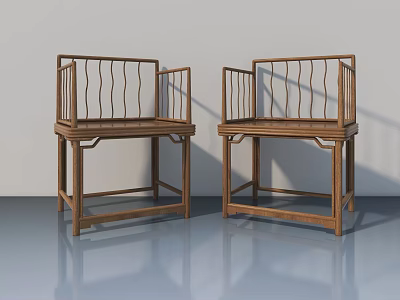 Chinese Style Wooden Hinged Door Design For Interior Home Decoration 3d model