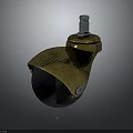 Golden Metal Caster Wheel Hardware Tool for Furniture Moving with Durable Design