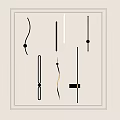 Modern Wall Lamp Minimalist Linear Wall Lamp 3d model
