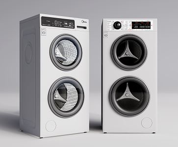 Modern washing machine washing machine dryer drying machine 3d model