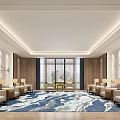 New Chinese Lounge 3d model