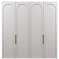 Modern White Chest of Drawers With Sleek Design And Metal Handles For Home Storage