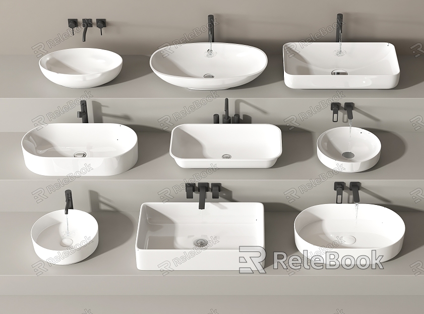 Modern wash basin wash basin counter basin faucet model