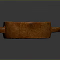 Orange Ceramic Bowl With Two Handles For Daily Household Kitchen Use