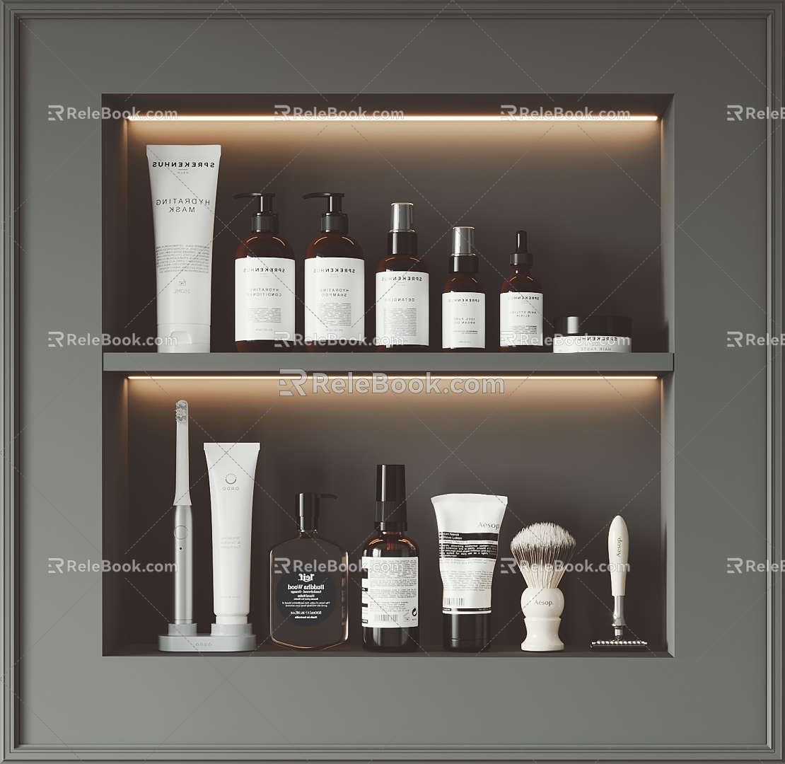 Modern Toiletries Kitchen Supplies 3d model