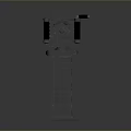 Browning Machine Gun Browning Gatling White Machine Gun Machine Gun Bullet Military 3d model
