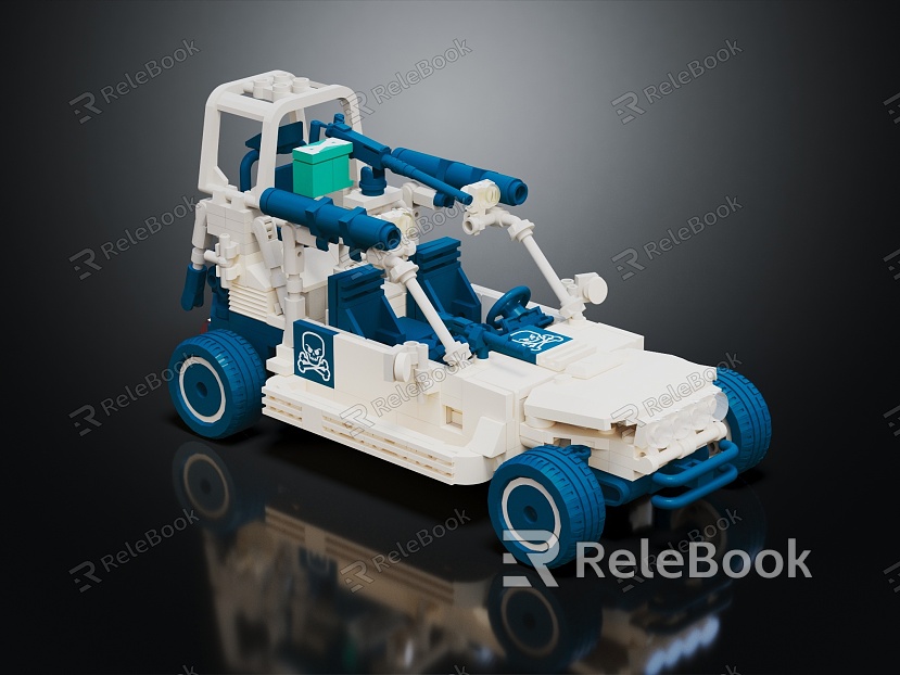 Modern toy car Lego car Lego patrol car model