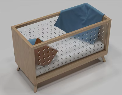 Nordic crib stroller 3d model Nordic crib stroller 3d model