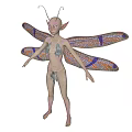 Modern Game Character Elf 3d model