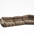 Three-seat sofa 3d model