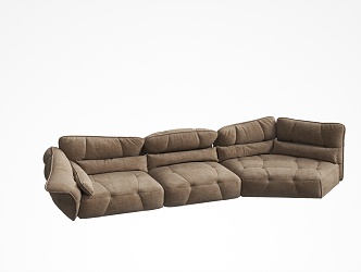 Three-seat sofa 3d model