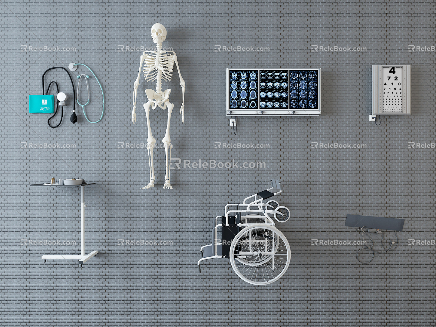 Modern Medical Equipment Hospital Clinic Medical Equipment 3d model