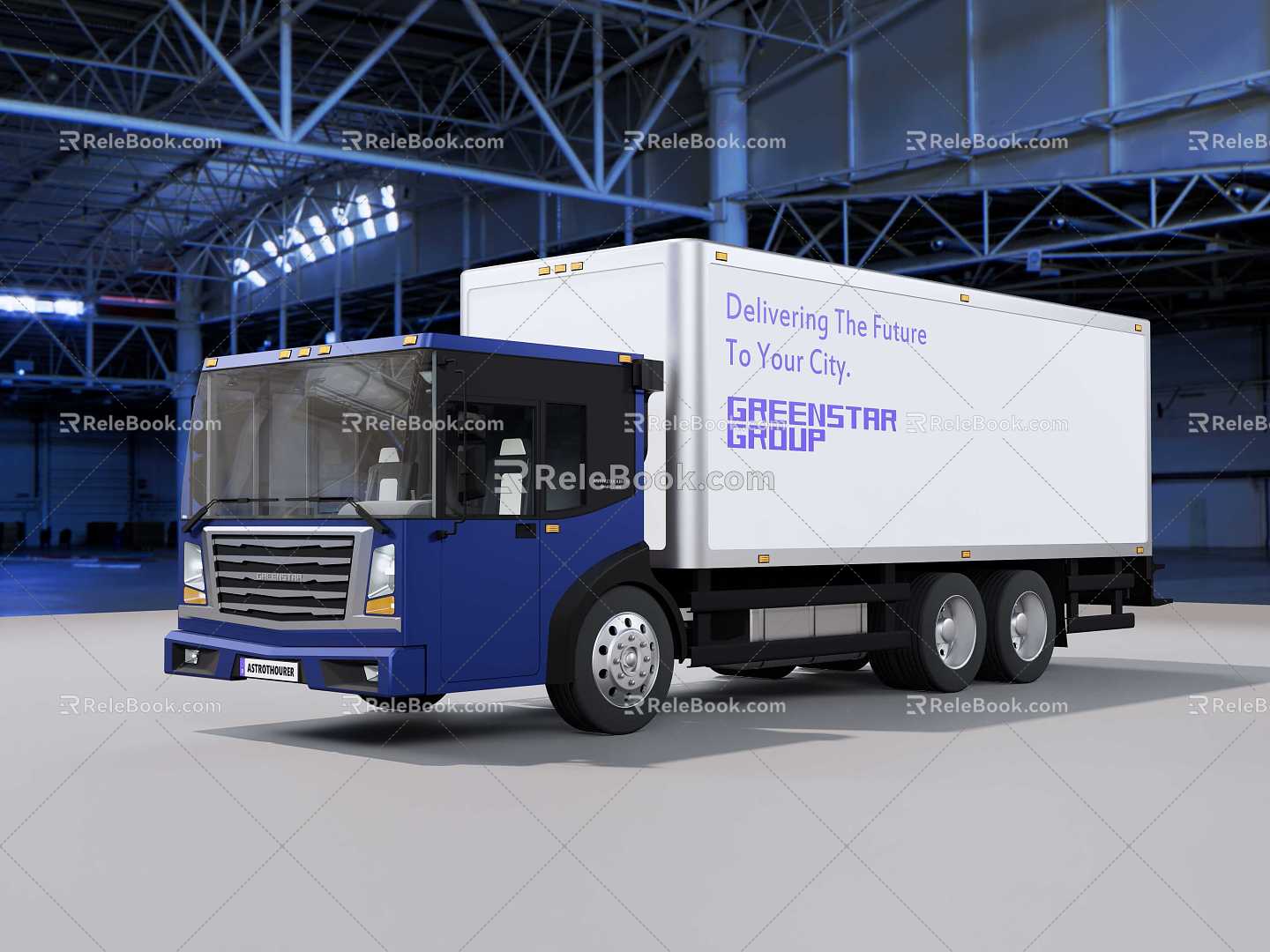 Airport Cargo Truck Box Vans 3d model