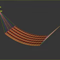 Stylish Modern Hammock Design With Vibrant Orange Stripes And Strong Suspension Ropes