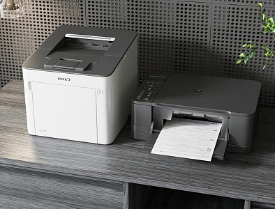 Modern Printer Simple Office Printer 3d model