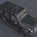Shiny Black Mercedes Benz G Class SUV Exterior Front View